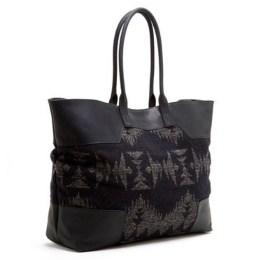 Pendleton Black and Gray Tote Bag